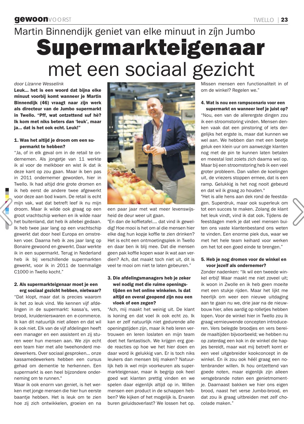 Gewoon Voorst zomer 2019 Martin Binnendijk Jumbo Twello