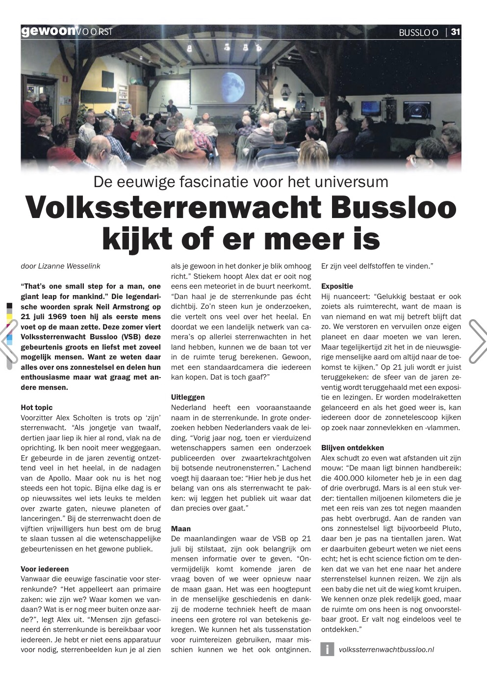 Gewoon Voorst Zomer 2019 Volkssterrenwacht Bussloo