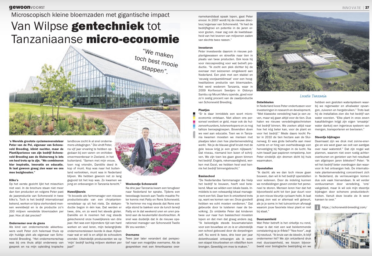 Gewoon voorst reportage Peter van de Pol Schoneveld Breeding Wilp