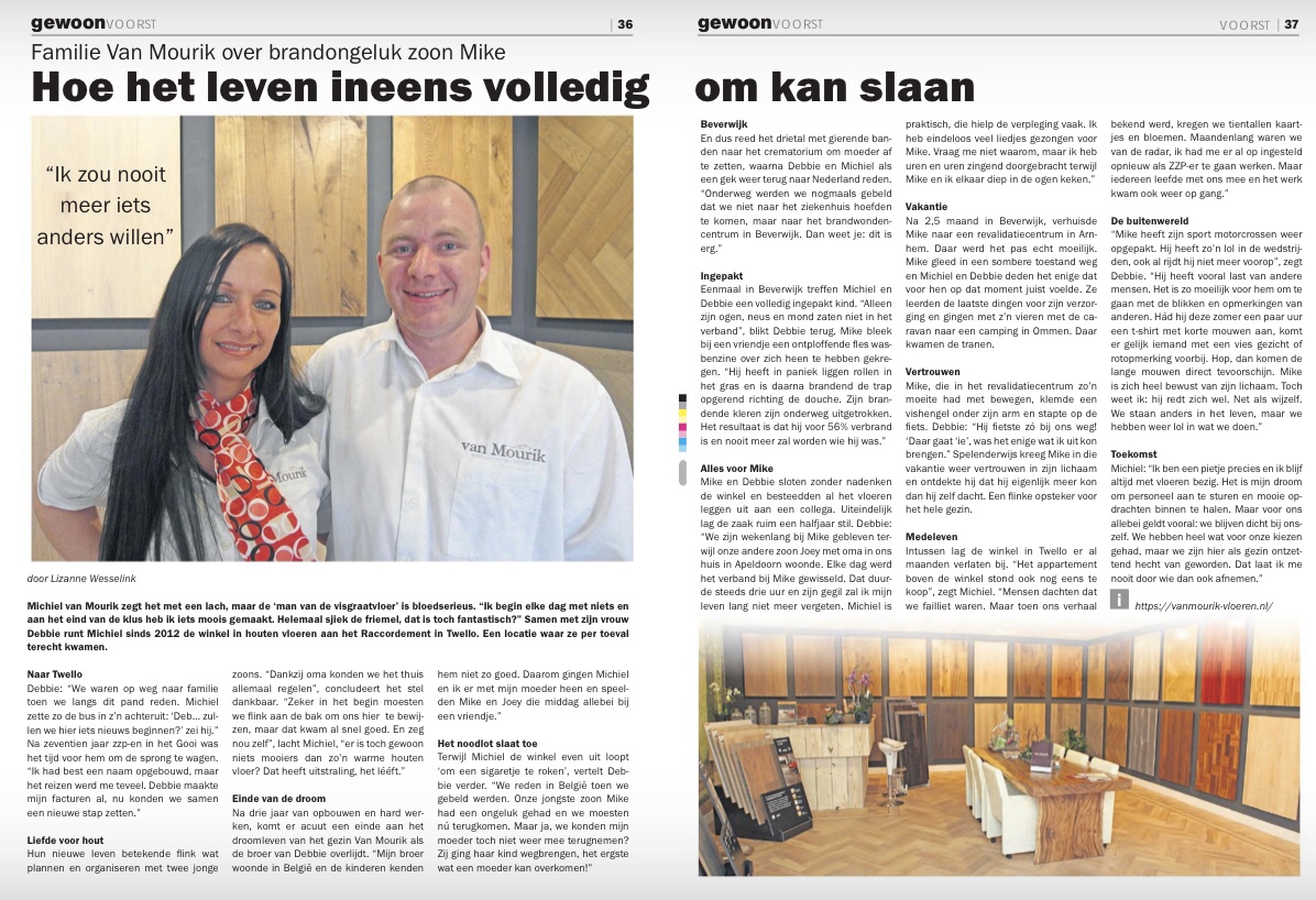 Gewoon voorst persoonlijk verhaal van Mourik vloeren Twello